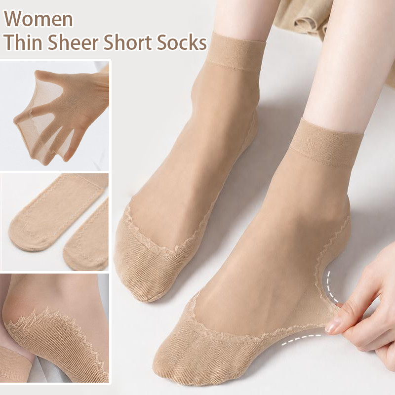 Invisibility Sock Loafer - 10 أزواج من الجوارب القصيرة الشفافة