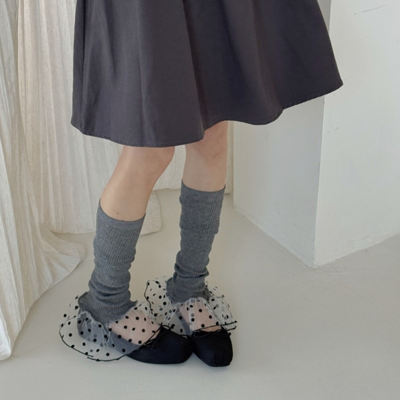 Boot Sock Slouchy - أغطية أرجل بأسلوب بسيط للفتيات، رقيقة
