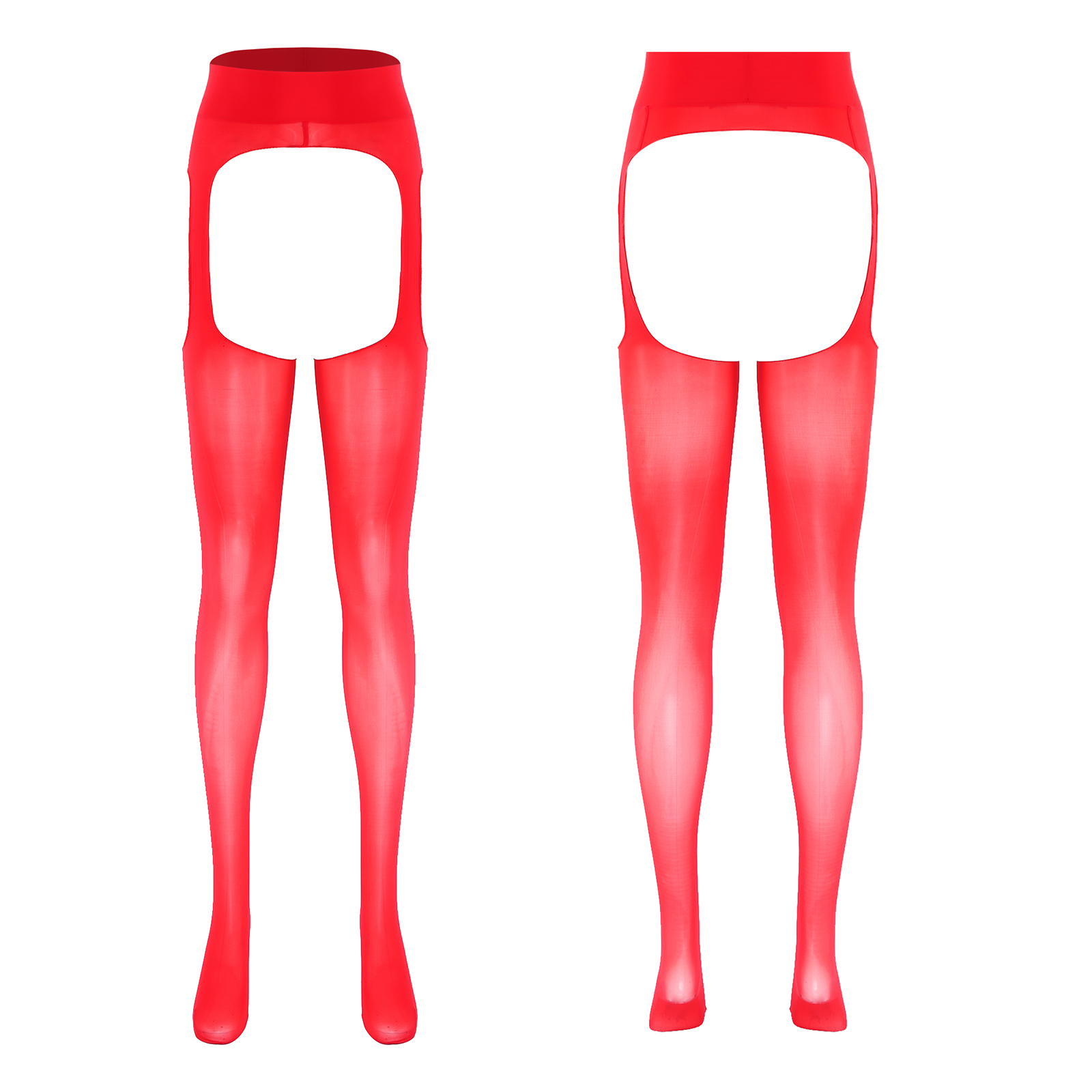 Tights Pantyhose Sheer - المرأة مثير مفتوحة المنشعب لامعة شير