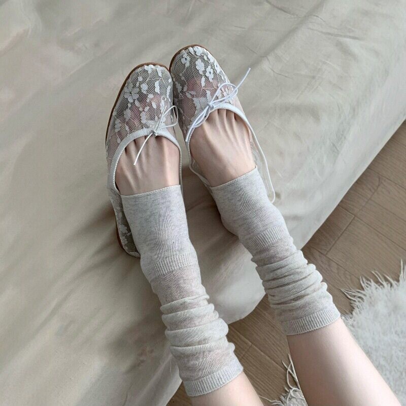 Boot Sock Slouchy - زوج واحد من أغطية الساق الشبكية
