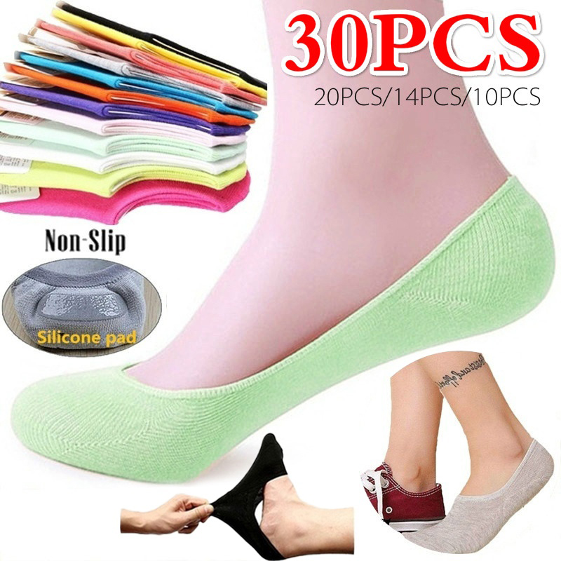 Invisibility Sock Loafer - 5 أزواج 10 قطعة الجوارب النسائية