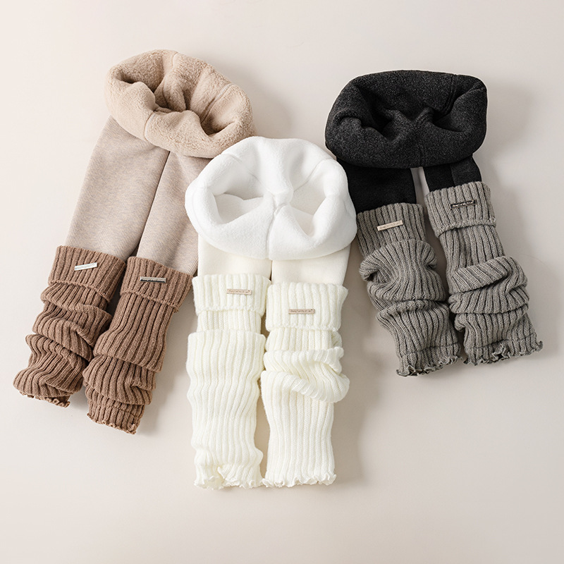 Boot Sock Slouchy - أطفال الحرارية سميكة طماق الفتيات محبوك