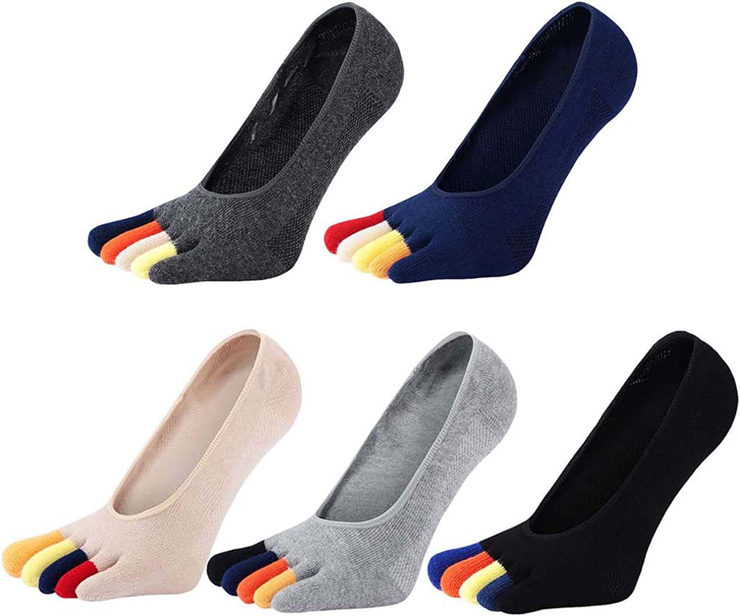 Invisibility Sock Loafer - 5 أزواج من جوارب الرجال القصيرة