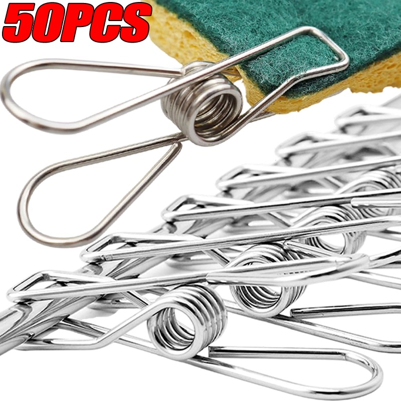Sock Organizer Tray - 10/50 قطعة مشابك ستانلس ستيل متعددة