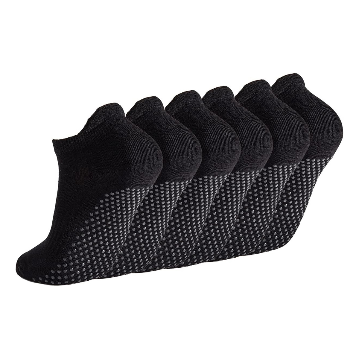Grip Sock Yoga - 6 أزواج من جوارب اليوغا للنساء