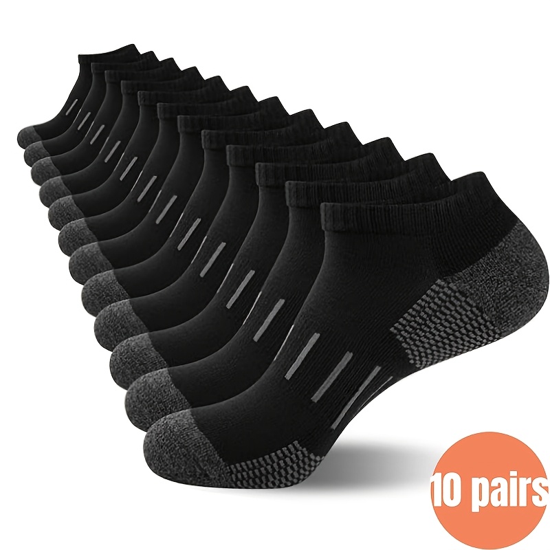 Ankle Sock Low Cut - 10 أزواج من جوارب الكاحل الرجالية