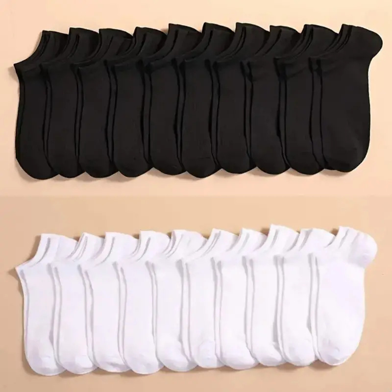 10 أزواج من الجوارب القصيرة غي - مراجعة Ankle Sock Low Cut وسعره