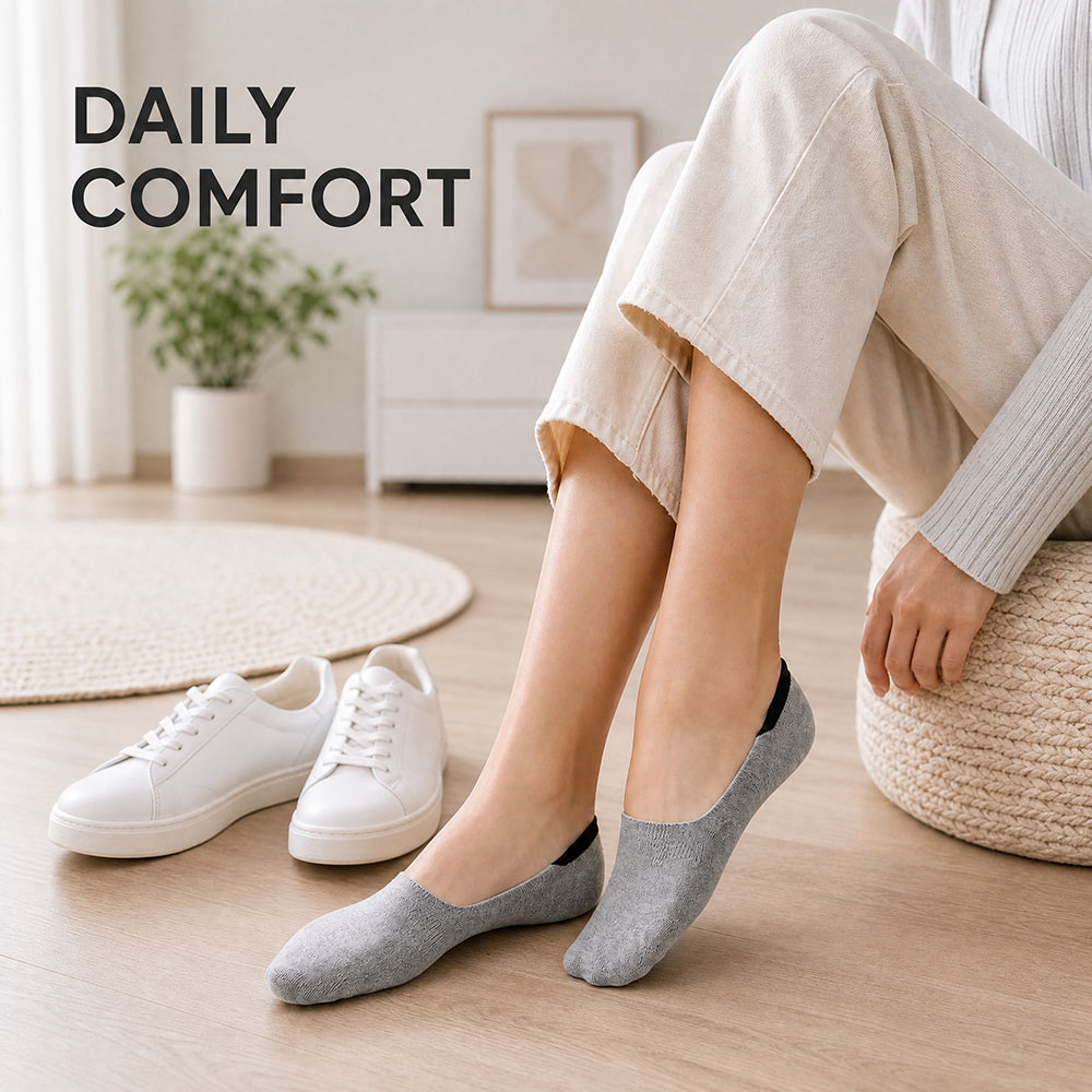 6 أزواج من الجوارب القطنية غير - مراجعة Invisibility Sock Loafer وسعره