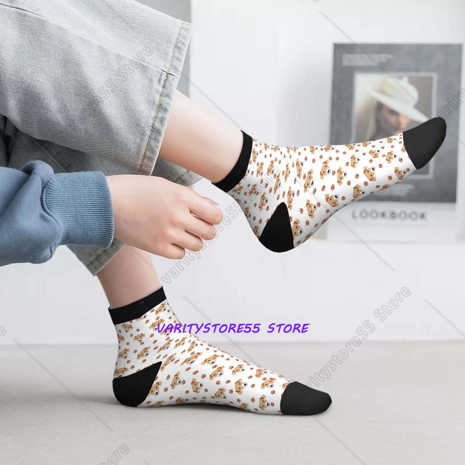 جوارب رياضية بنمط كلب لابرادور - مراجعة Athletic Sock Cushion وسعره