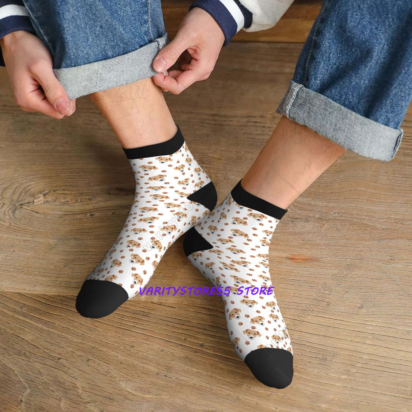 جوارب رياضية بنمط كلب لابرادور - مراجعة Athletic Sock Cushion وسعره