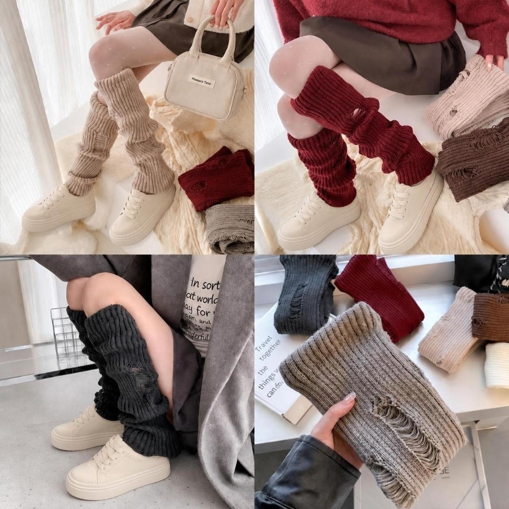 جوارب دافئة محبوكة لتدفئة السا - مراجعة Boot Sock Slouchy وسعره