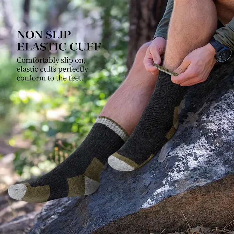 الشتاء ميرينو جوارب من الصوف.  - مراجعة Wool Hiking Sock وسعره