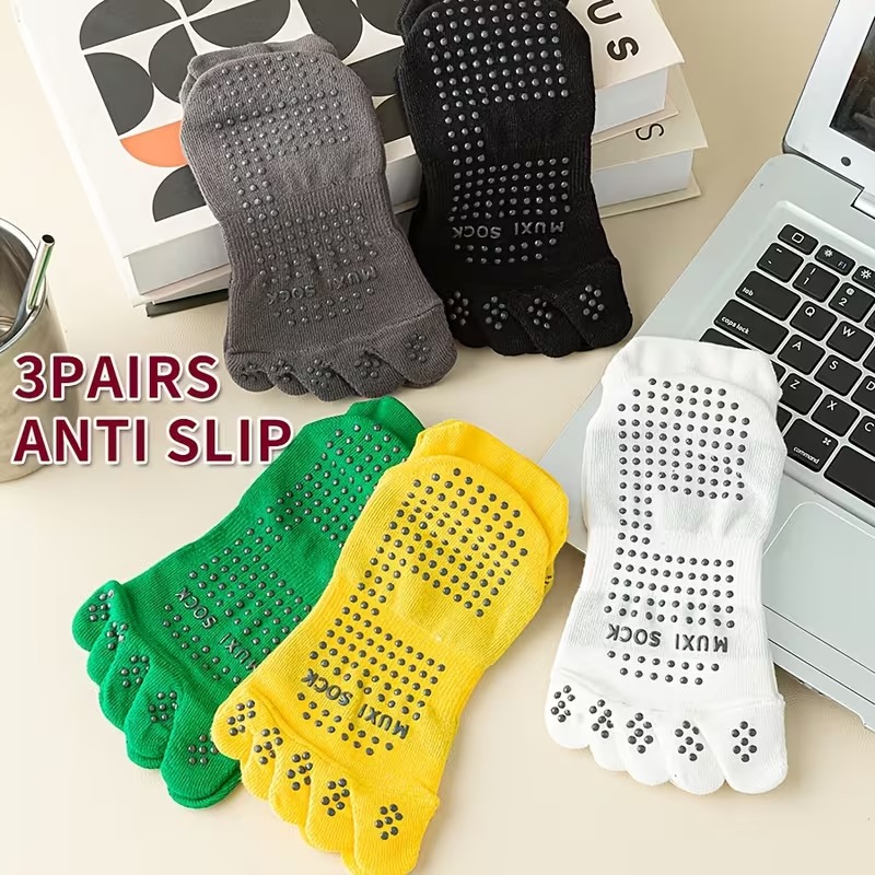 جوارب رجالية بثلاثة أزواج، جوا - مراجعة Grip Sock Yoga وسعره