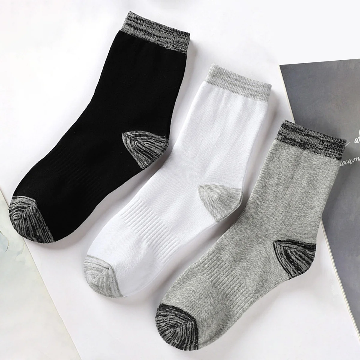 1/5 أزواج من الجوارب الرياضية  - مراجعة Athletic Sock Cushion وسعره