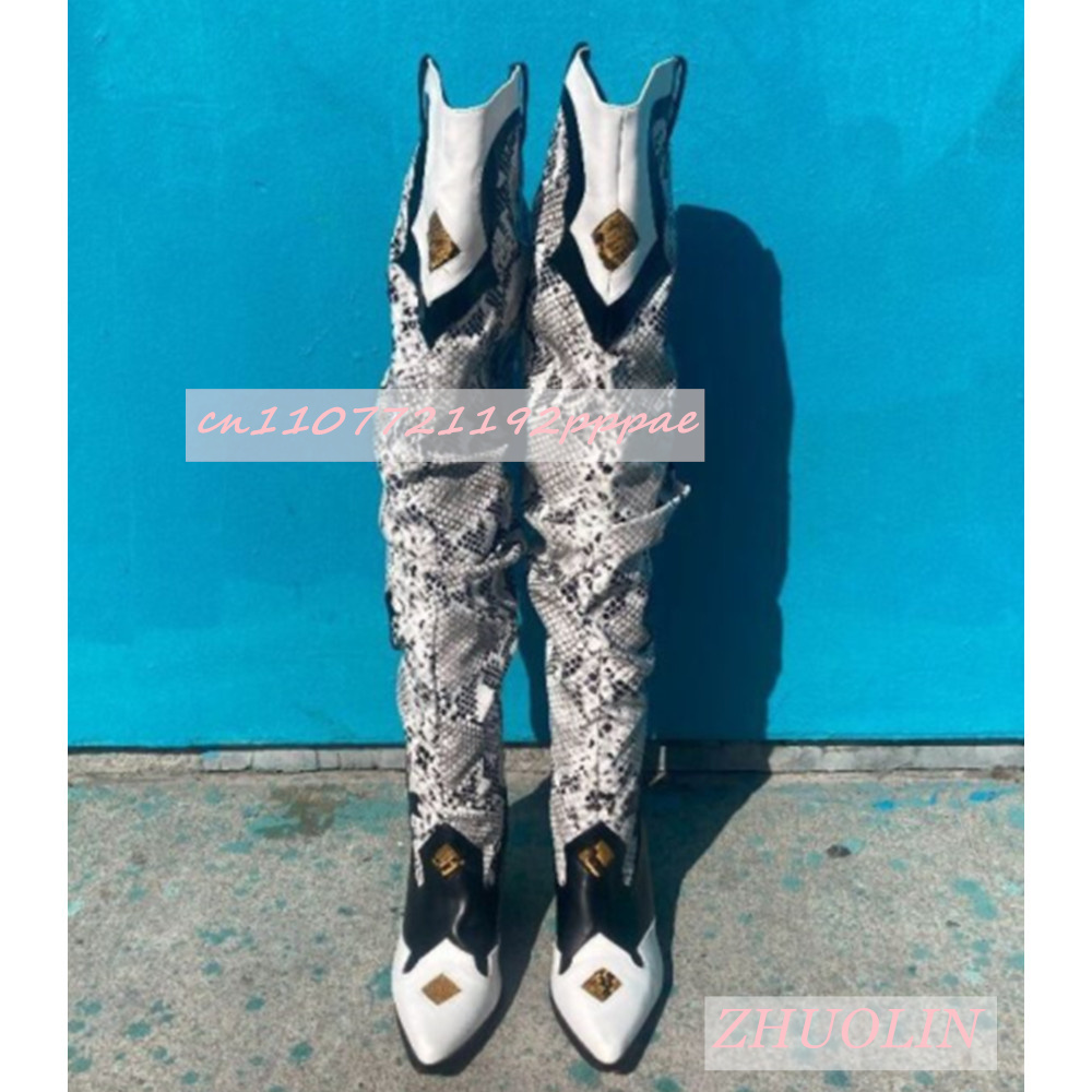 الشتاء المطرزة الأفعى نمط الإف - مراجعة Knee High Sock Women وسعره