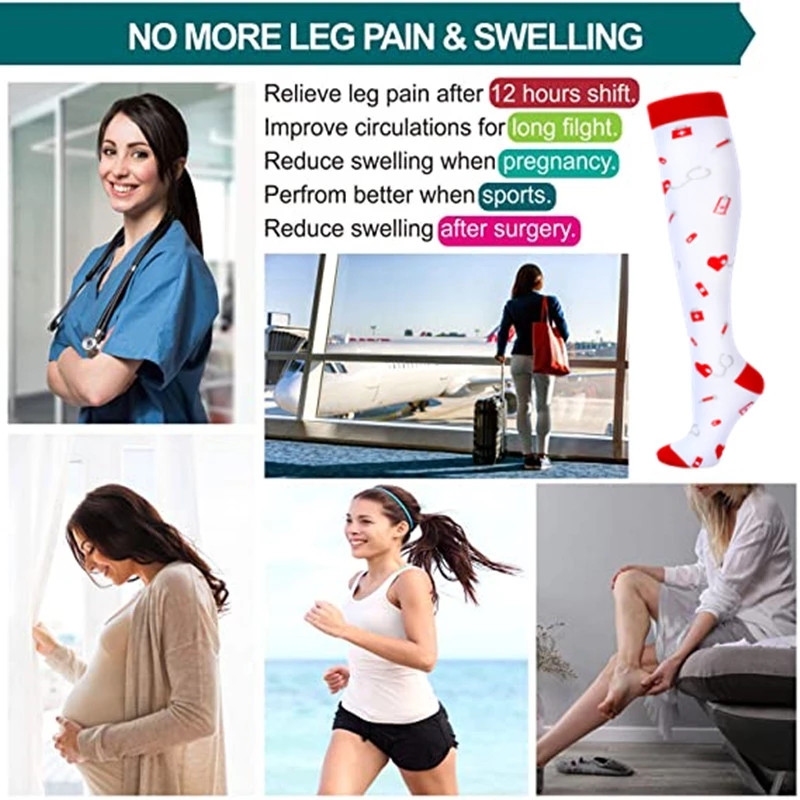 جوارب ضغط 20-30 Mmhg تشغيل الد - مراجعة Compression Sock Medical وسعره