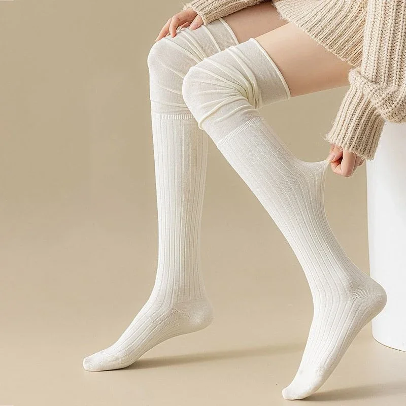 1-10Pairs المرأة فوق الركبة ال - مراجعة Boot Sock Slouchy وسعره