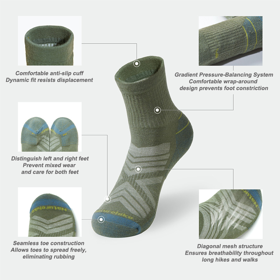 جوارب رياضية من نيتشرهايك للرج - مراجعة Wool Hiking Sock وسعره