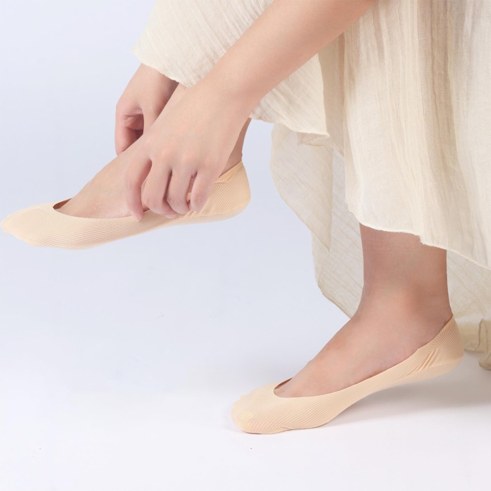 6 أزواج من الجوارب النسائية غي - مراجعة Invisibility Sock Loafer وسعره