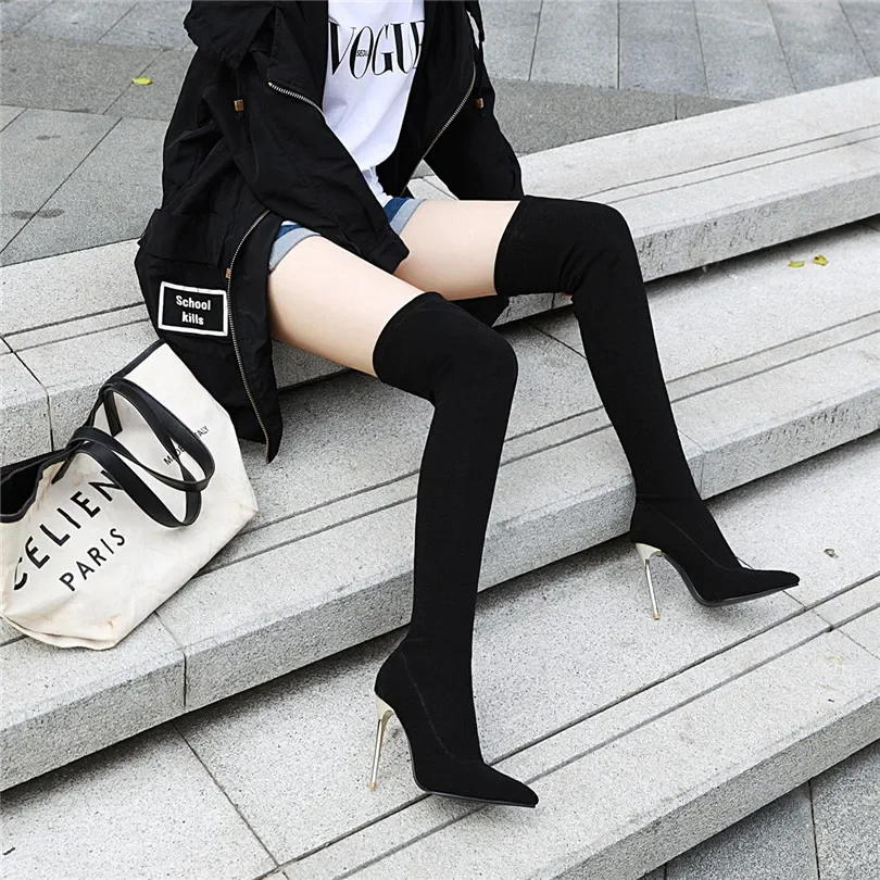 حجم كبير تمتد ليوبارد فوق الرك - مراجعة Knee High Sock Women وسعره