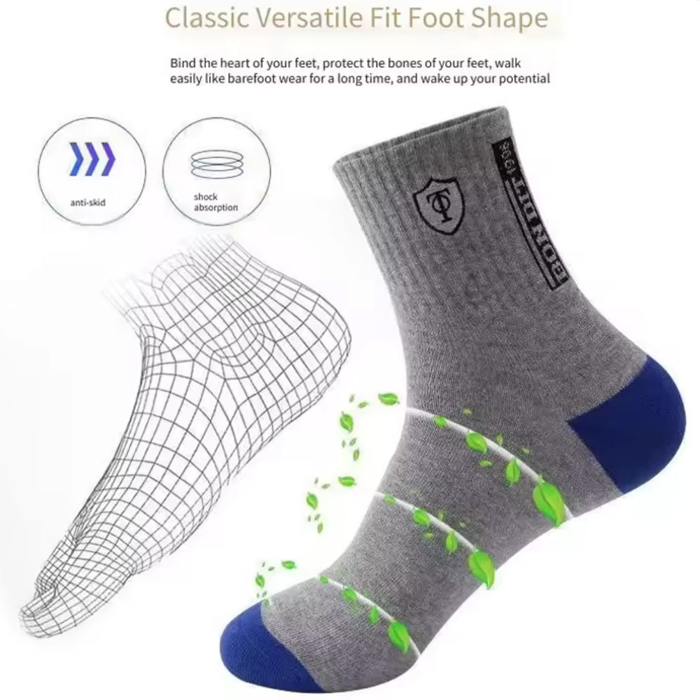 جوارب رجالية حرارية فاخرة (5/1 - مراجعة Cotton Crew Sock Pack وسعره