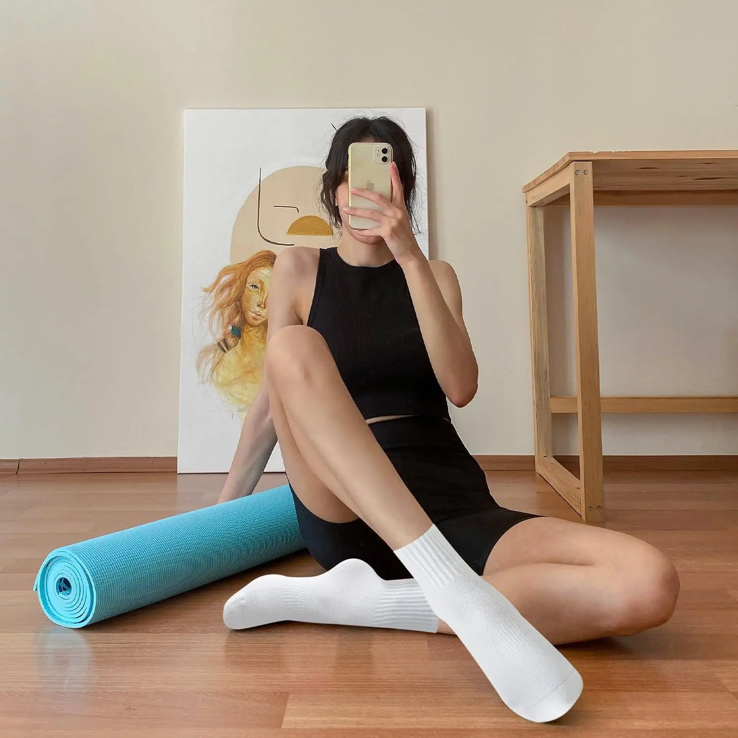 4 أزواج من جوارب اليوغا النسائ - مراجعة Grip Sock Yoga وسعره