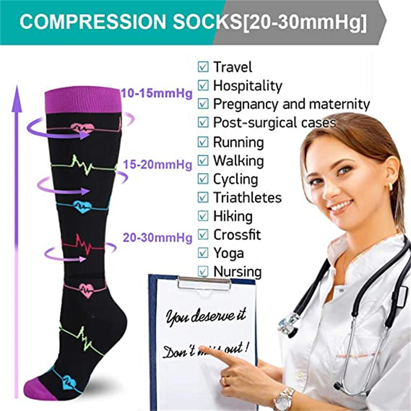 للجنسين جوارب ضغط للرجال والنس - مراجعة Compression Sock Medical وسعره