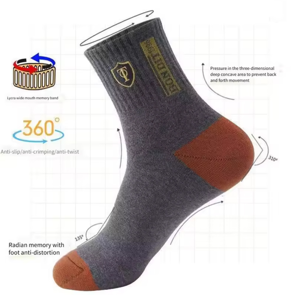 جوارب حرارية رجالية فاخرة (20  - مراجعة Cotton Crew Sock Pack وسعره