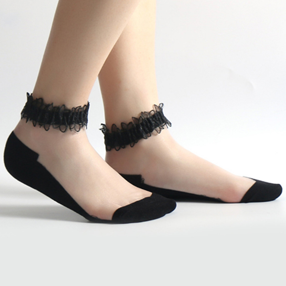 امرأة الدانتيل جورب قصير رقيقة - مراجعة Invisibility Sock Loafer وسعره