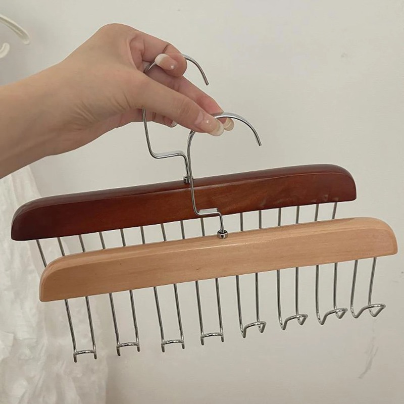 الخشب الصلب ثمانية هوك شماعات  - مراجعة Sock Organizer Tray وسعره