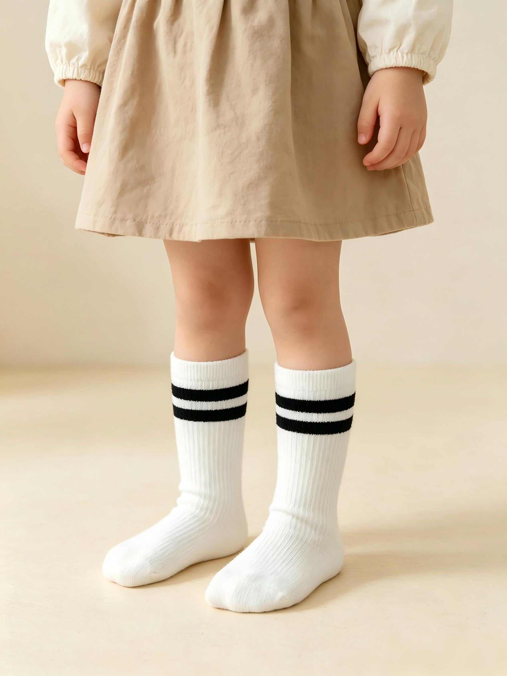مجموعة من 4 جوارب مخططة للأطفا - مراجعة Cotton Crew Sock Pack وسعره