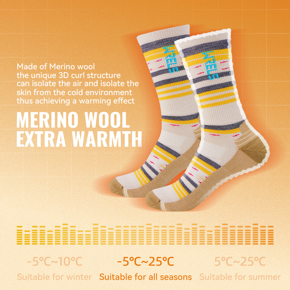 WRELS 1/2/3 أزواج جوارب من الص - مراجعة Wool Hiking Sock وسعره