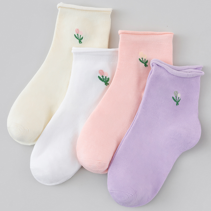 4/8/12 عبوة من الجوارب النسائي - مراجعة Cotton Crew Sock Pack وسعره