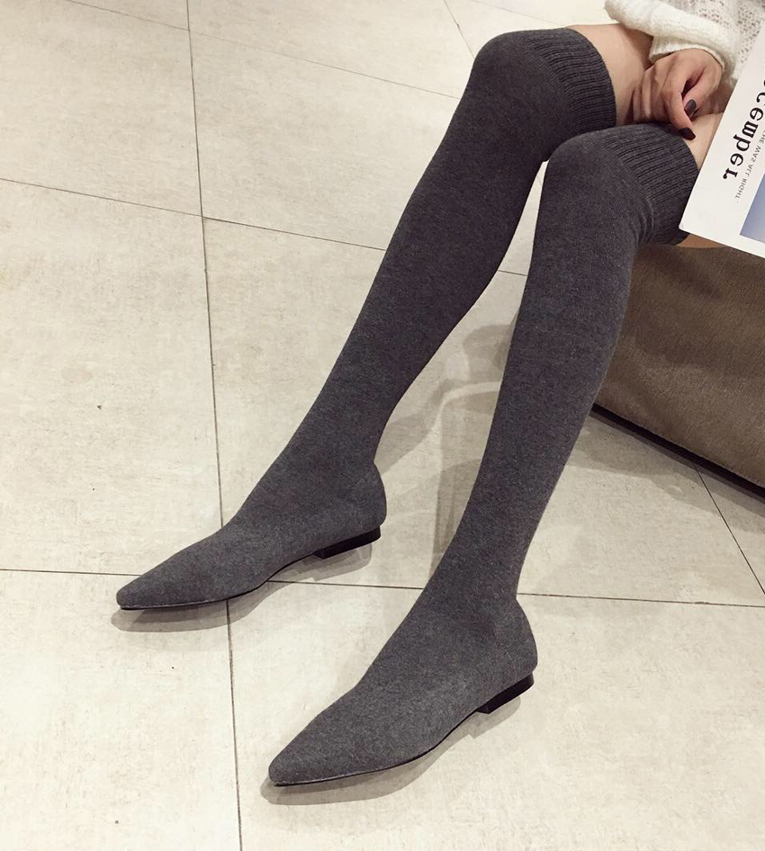 AIYKAZYSDL 2024 الخريف هريرة ك - مراجعة Boot Sock Slouchy وسعره