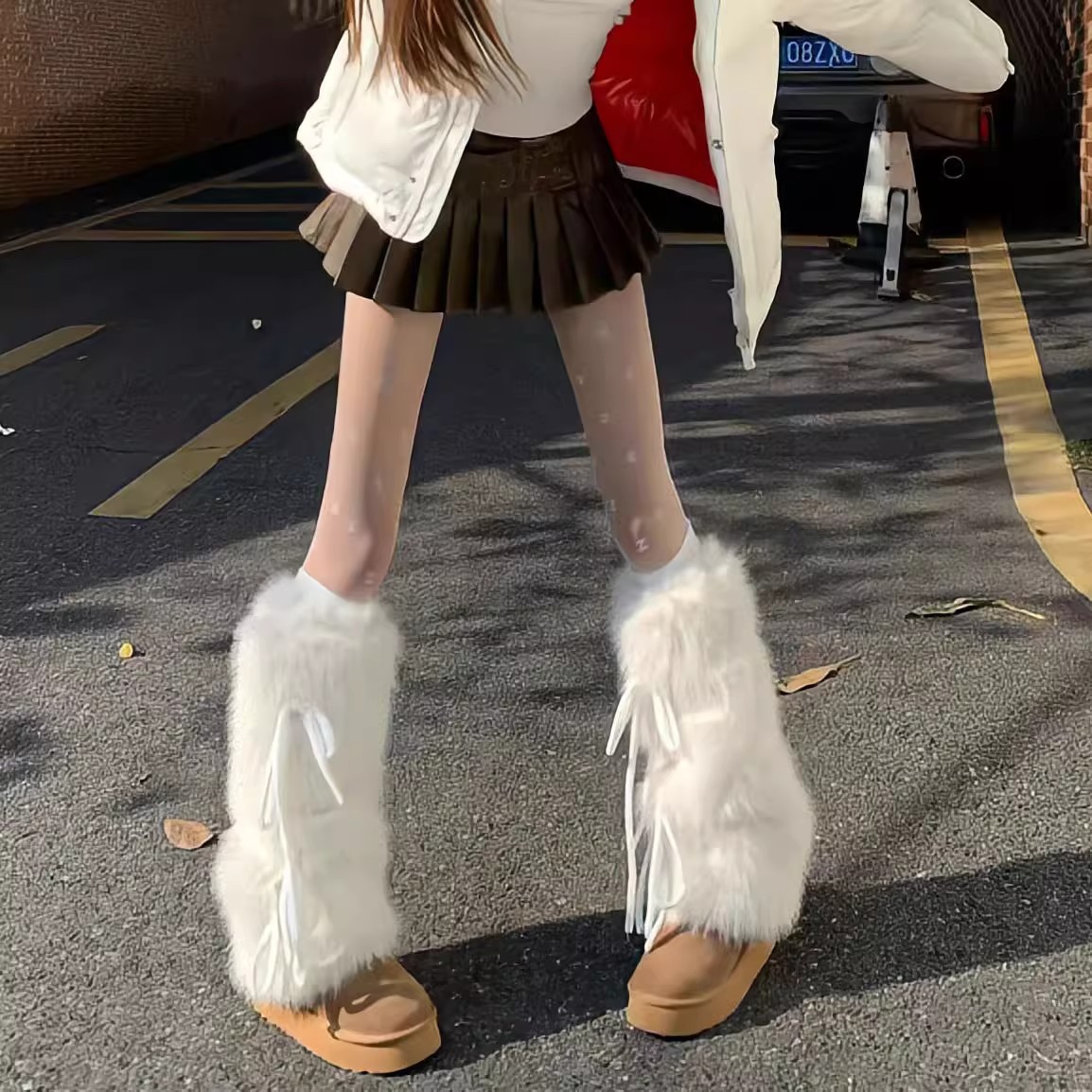 أغطية ساق من الفرو الصناعي للن - مراجعة Boot Sock Slouchy وسعره