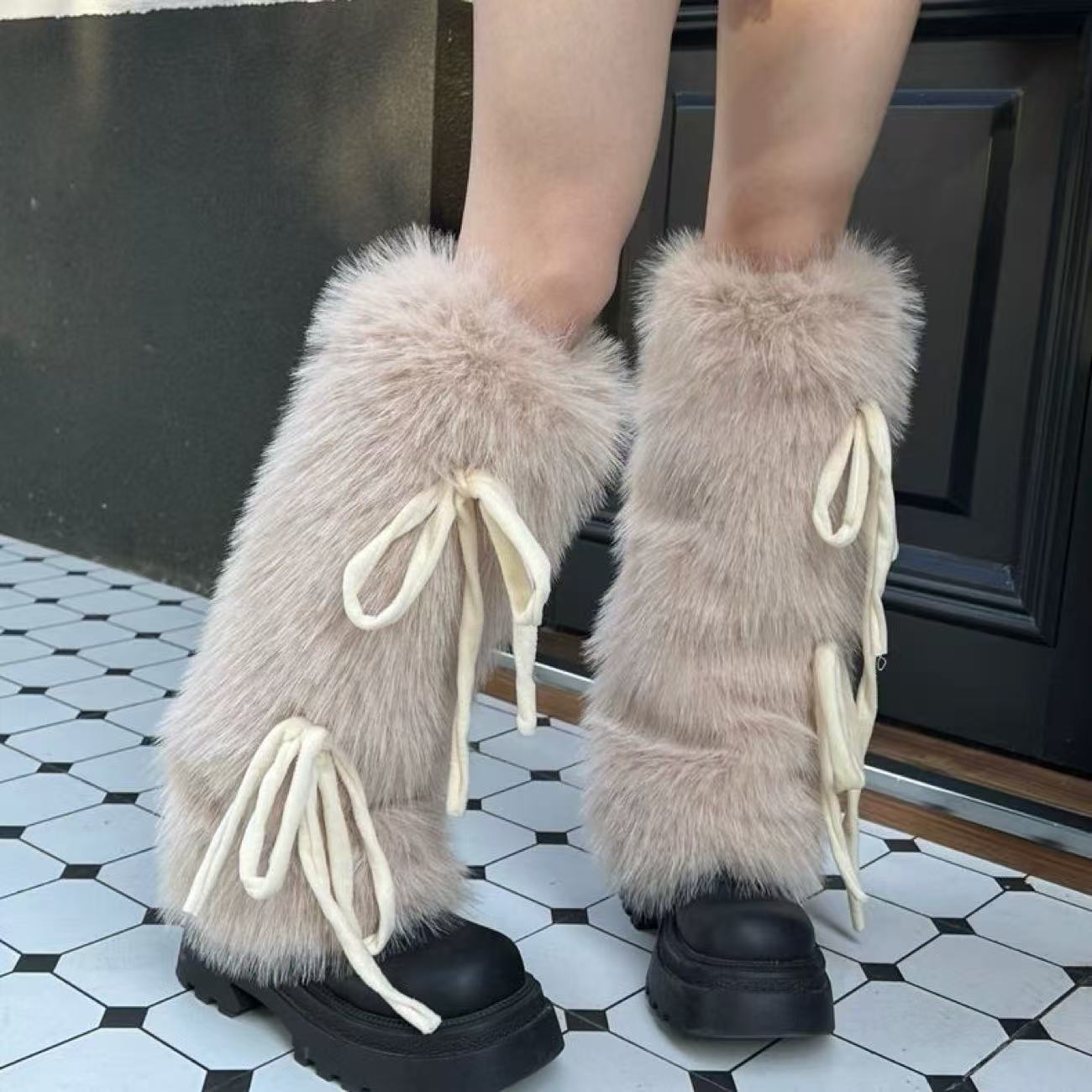 أغطية ساق من الفرو الصناعي للن - مراجعة Boot Sock Slouchy وسعره