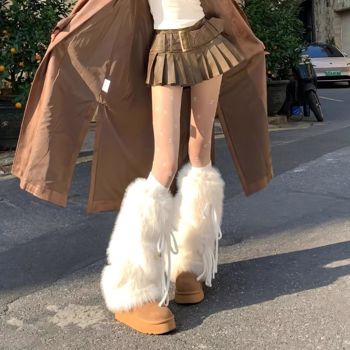 أغطية ساق من الفرو الصناعي للن - مراجعة Boot Sock Slouchy وسعره