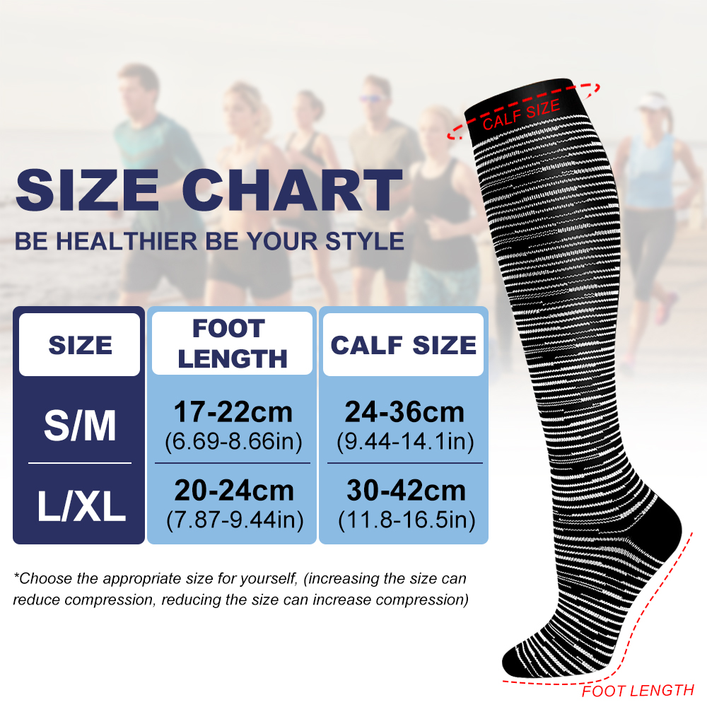 جوارب ضاغطة من GOMOREON مكونة  - مراجعة Compression Sock Medical وسعره