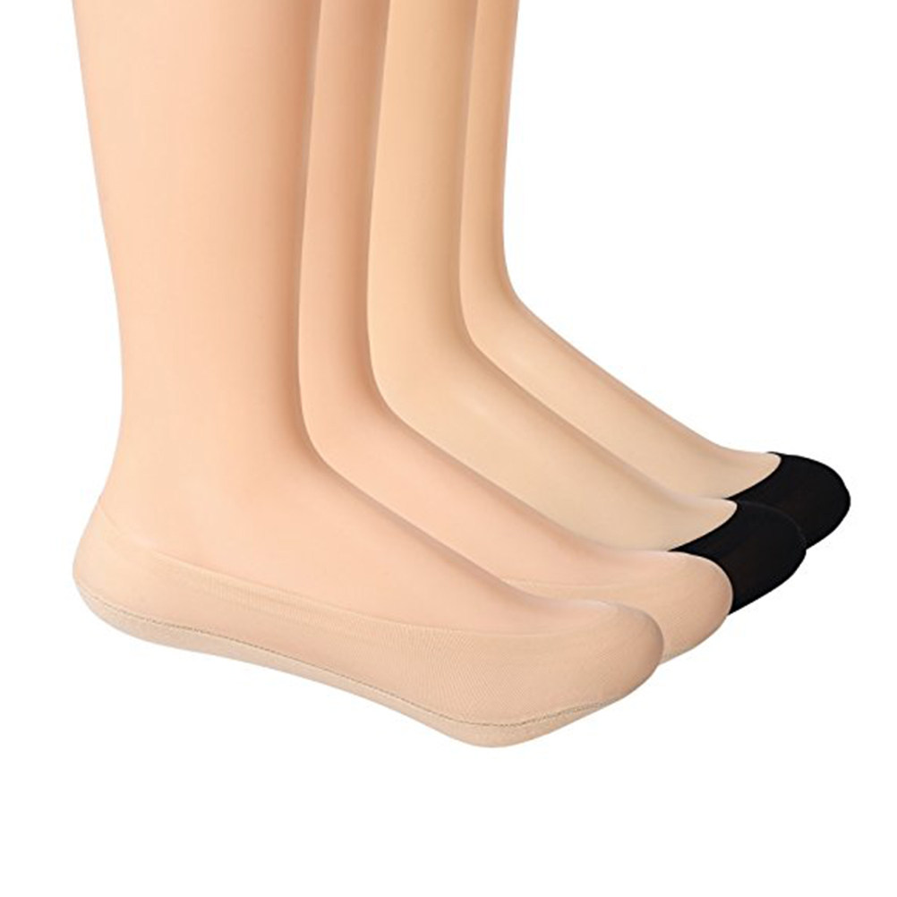4 أزواج من الجوارب النسائية غي - مراجعة Invisibility Sock Loafer وسعره