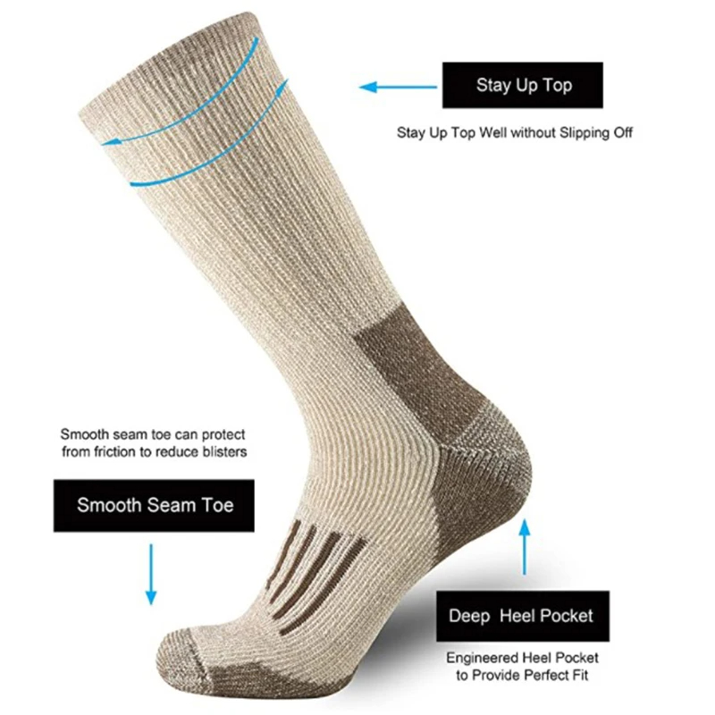 80% جوارب من الصوف. رشاقته الد - مراجعة Wool Hiking Sock وسعره