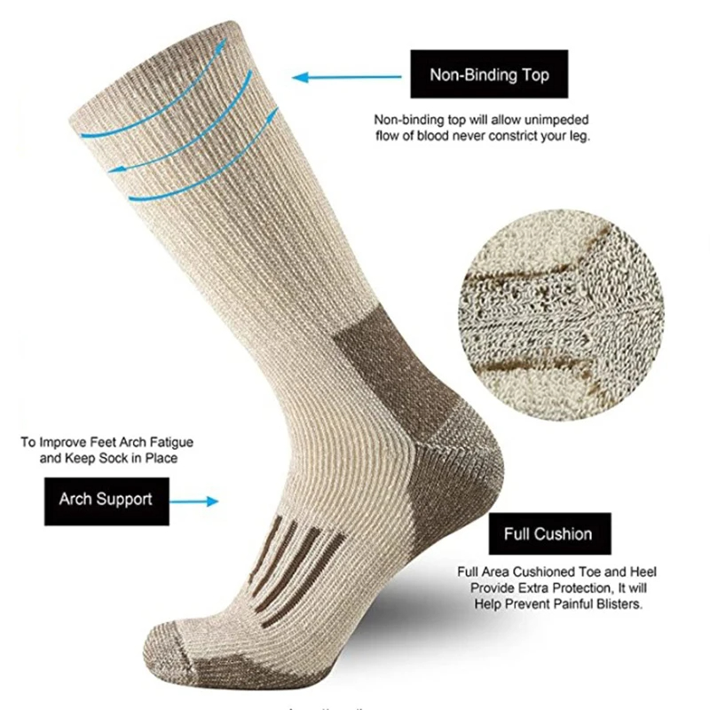 80% جوارب من الصوف. رشاقته الد - مراجعة Wool Hiking Sock وسعره