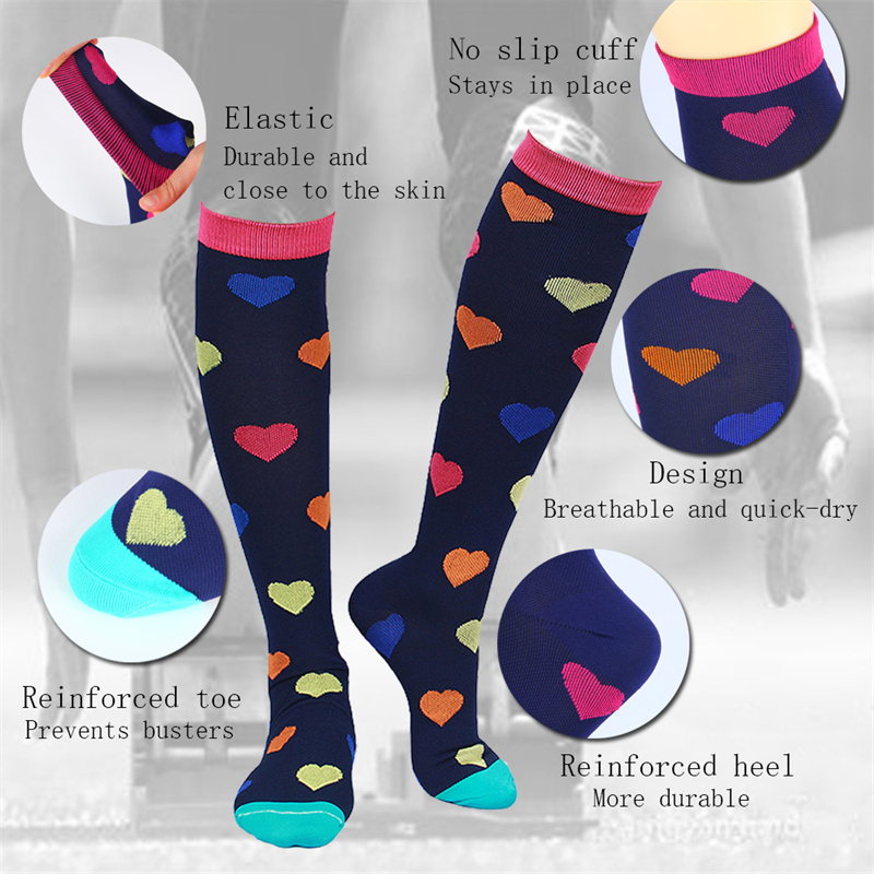 S-XXL 3 أزواج شحن مجاني ممرضة  - مراجعة Compression Sock Medical وسعره